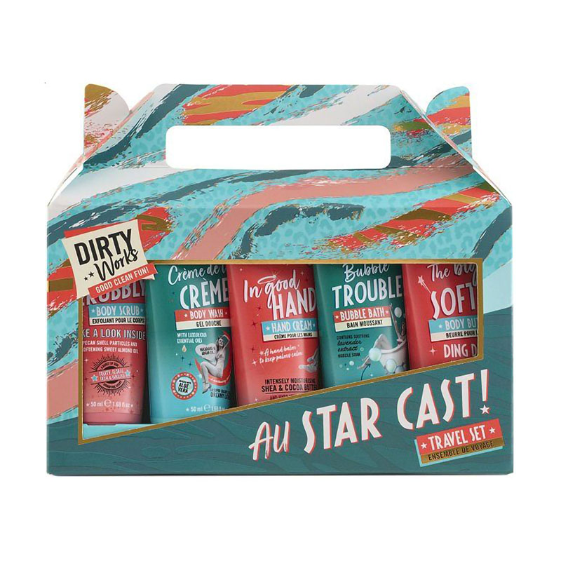 Подарунковий набір для тіла Dirty Works All Star Cast Travel Set, 5 предметів